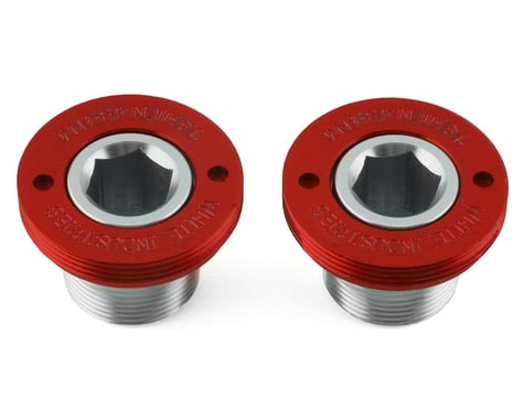 White Industries MR30 Crank Extractor Cap (Red/Silver)